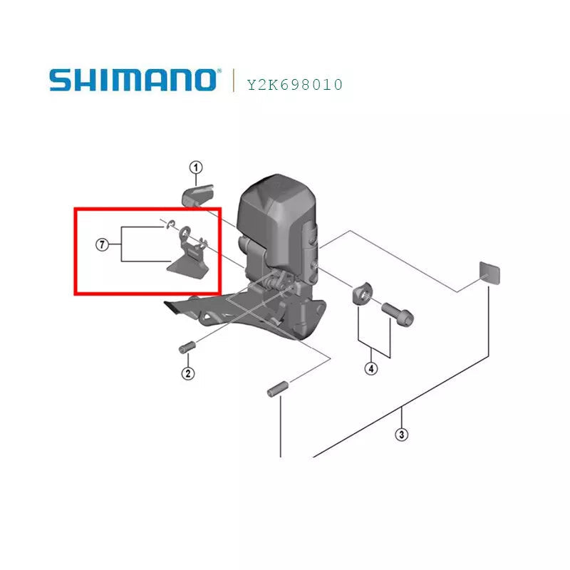 SHIMANO 105 FD-R7150 Front Derailleur Outer Skid Plate and SHIMANO 105 FD-R7150 Front Derailleur Outer Skid Plate and