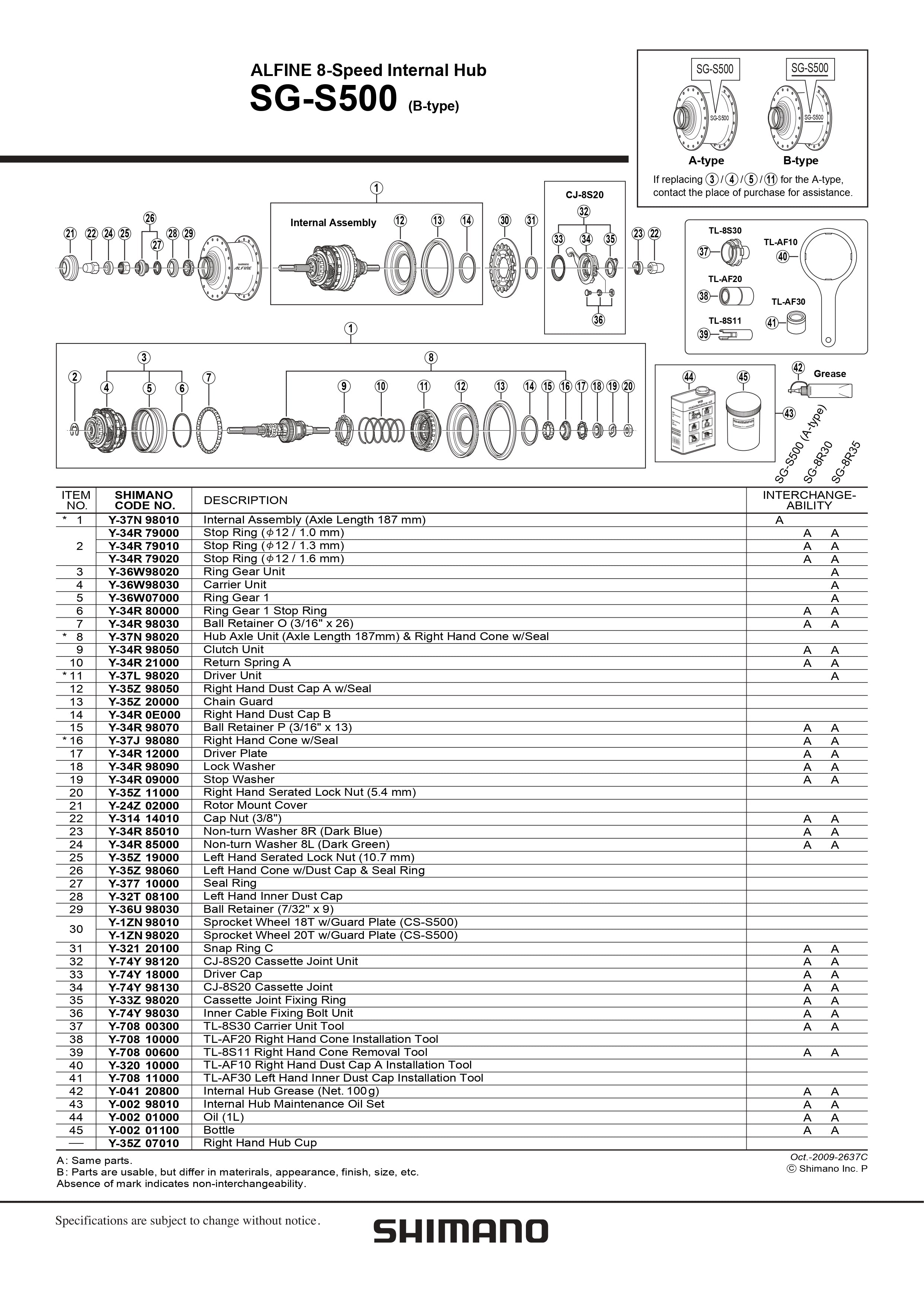 SHIMANO-Alfine-SG-S500-B-Type-