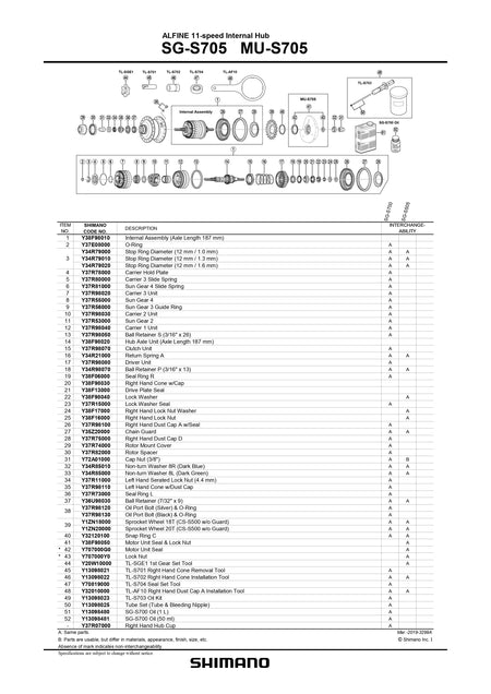 SHIMANO Alfine SM-S705 Di2 Non-Turn Washers and Cap Nuts-Pit Crew Cycles