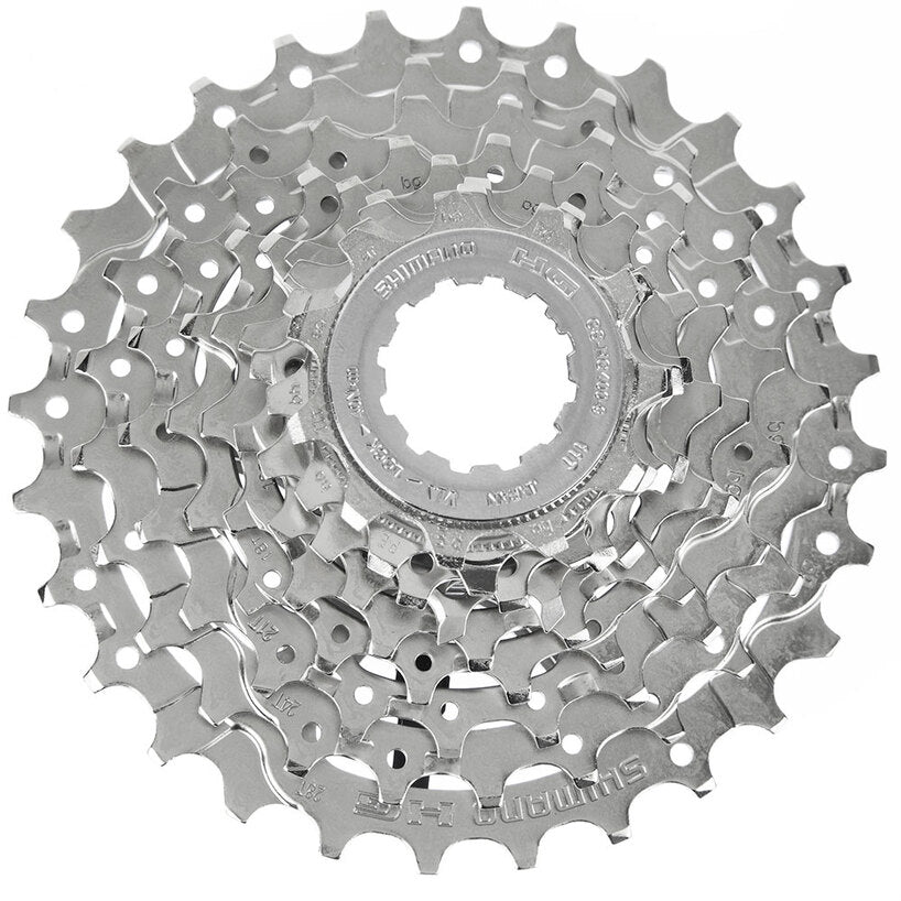 SHIMANO Alivio CS-HG400 Silver Cassette 9-Speed-Pit Crew Cycles