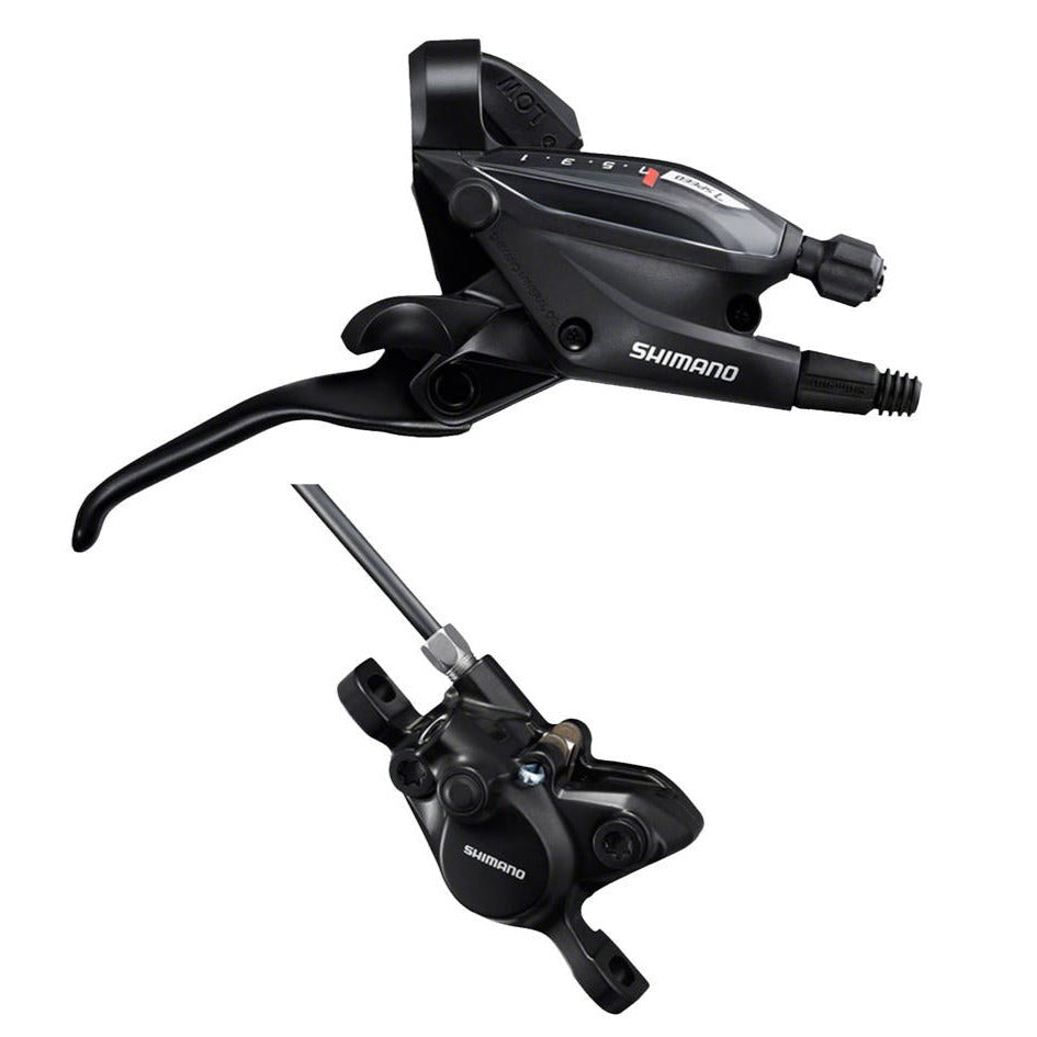 SHIMANO Altus ST-EF505 Hydraulic Disc Brake/Lever Post Mount 2/3x7/8-Speed with Caliper-Pit Crew Cycles