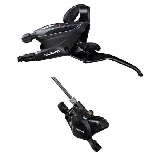 SHIMANO Altus ST-EF505 Hydraulic Disc Brake/Lever Post Mount 2/3x7/8-Speed with Caliper-Pit Crew Cycles