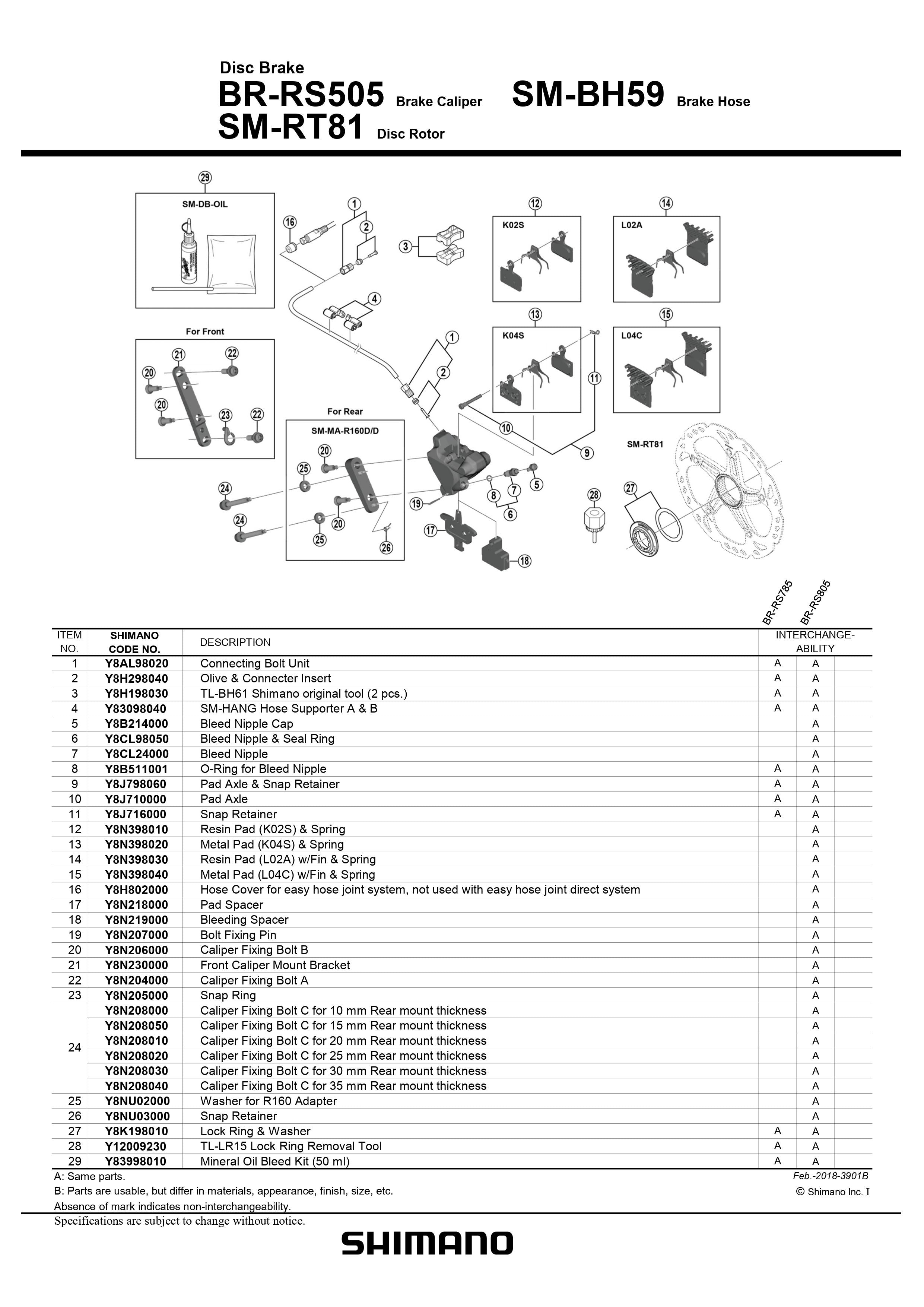 Shimano rs505 2024 shifters manual