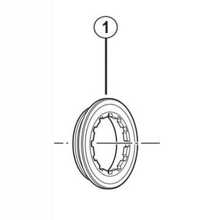 SHIMANO CS-HG50-8 Cassette Sprocket Lock Ring for 11T Top Gear - (8-speed) - Y1YA01000-Pit Crew Cycles