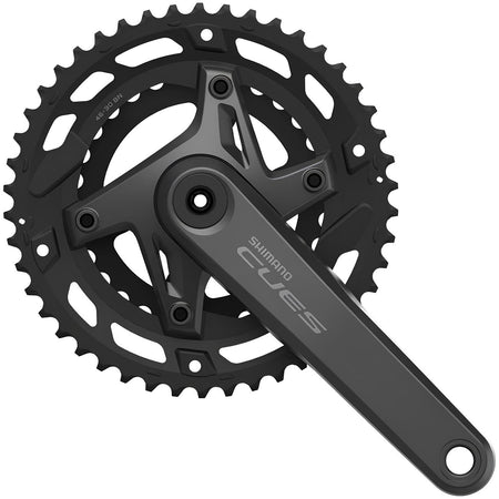 SHIMANO CUES FC-U6000-2 Black Crankset 2x9/10/11-Speed-Pit Crew Cycles