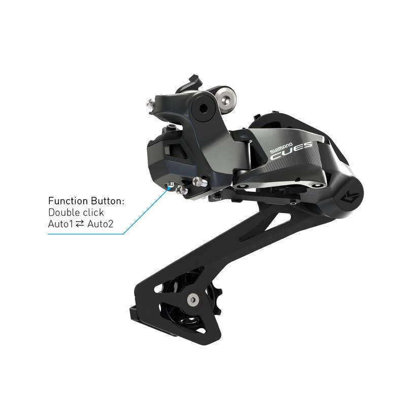 SHIMANO CUES RD-U6070 DI2 Shadow Medium Cage Rear Derailleur 1x11-Speed-Pit Crew Cycles
