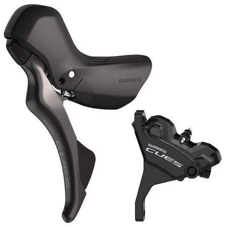 SHIMANO CUES ST-U6030 Hydraulic Disc 2x10/11-Speed Brake/Shift Lever Kit w/ Caliper Flat Mount-Pit Crew Cycles