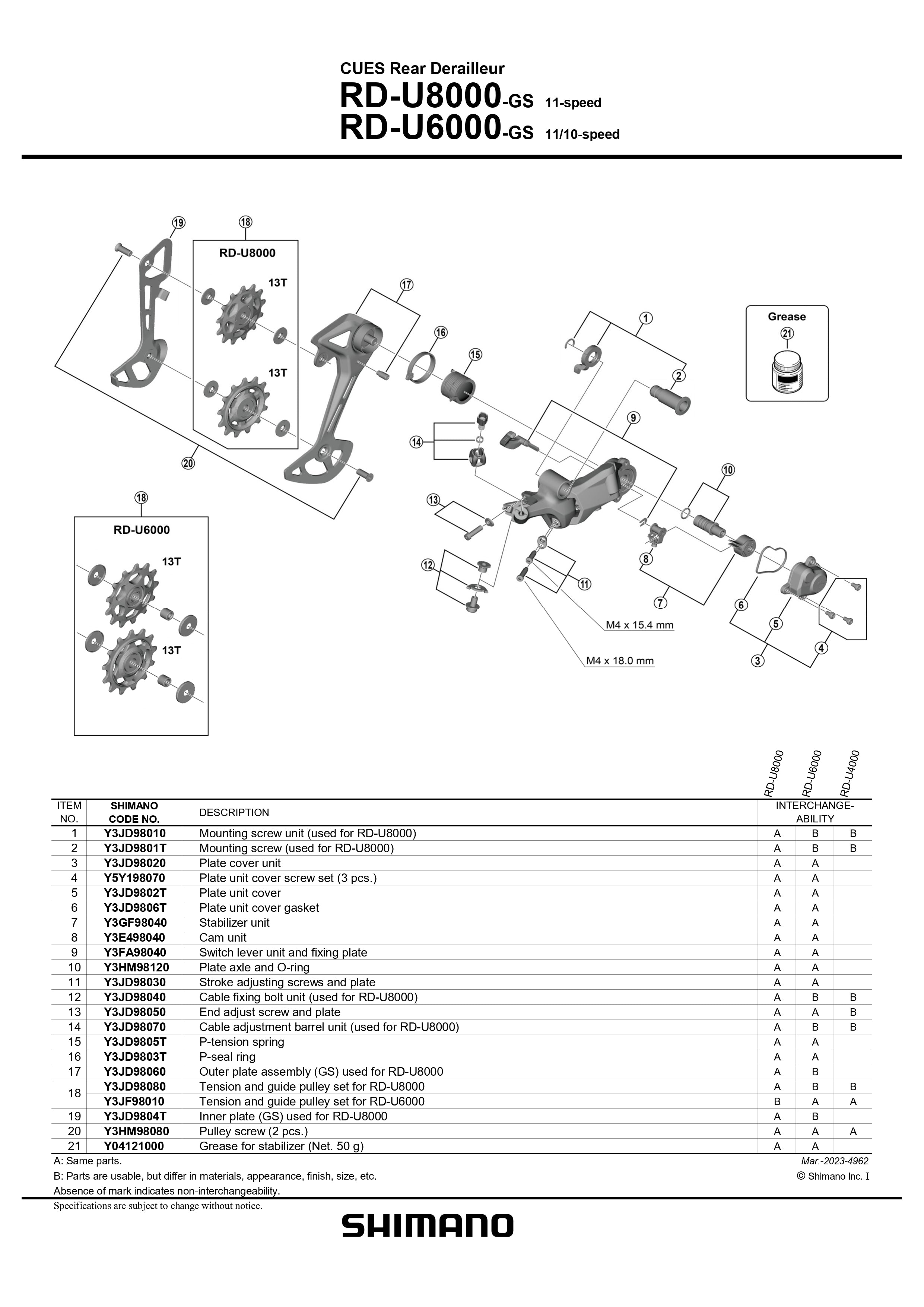 SHIMANO Cues U6000 Component Kit 1x10-Speed-Pit Crew Cycles