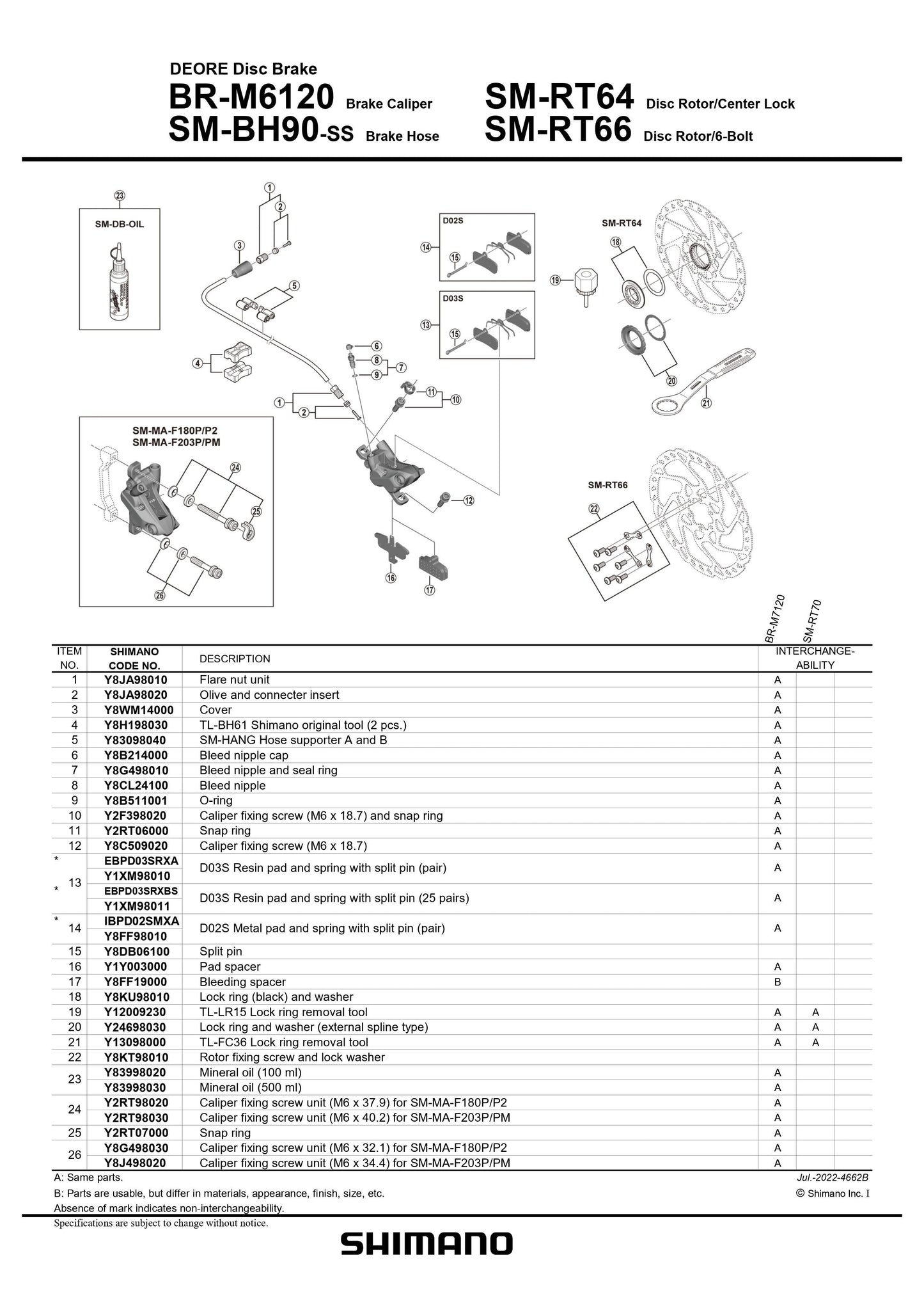 SHIMANO DEORE BL-M6100/ BR-M6120 Hydraulic Disc Brake Set 4-Piston-Pit Crew Cycles