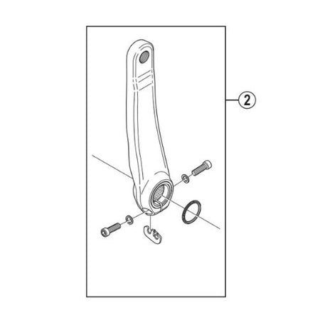 SHIMANO DEORE XT FC-M780 Front Chainwheel Left Hand Crank Arm 165mm - Y1MM98010-Pit Crew Cycles