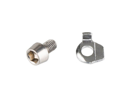 SHIMANO DEORE XT RD-M772 Rear Derailleur 9-Speed Cable Fixing Bolt (M5 x 8) & Plate - Y5W798030-Pit Crew Cycles