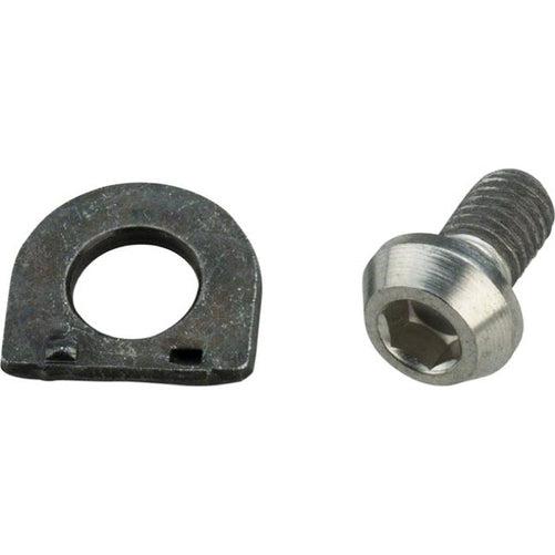 SHIMANO DEORE XT RD-M8000 Rear Derailleur 11-Speed Cable Fixing Screw (M5 x 9.2) and Plate - Y5RT98060-Pit Crew Cycles