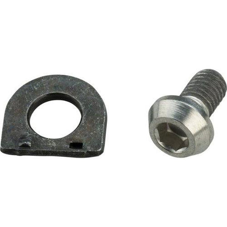 SHIMANO DEORE XT RD-M8000 Rear Derailleur 11-Speed Cable Fixing Screw (M5 x 9.2) and Plate - Y5RT98060-Pit Crew Cycles