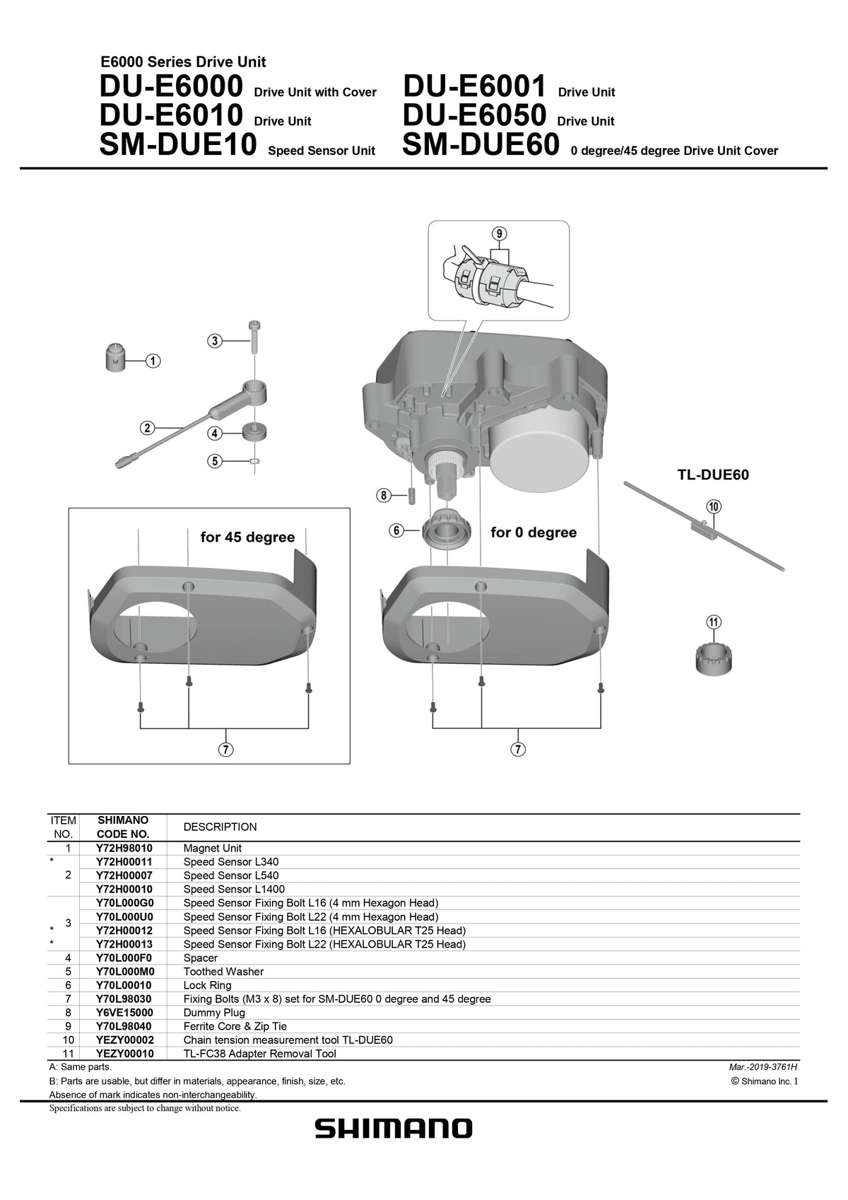 SHIMANO DU-E6000 e-Bike Speed Sensor Fixing Bolt-Pit Crew Cycles