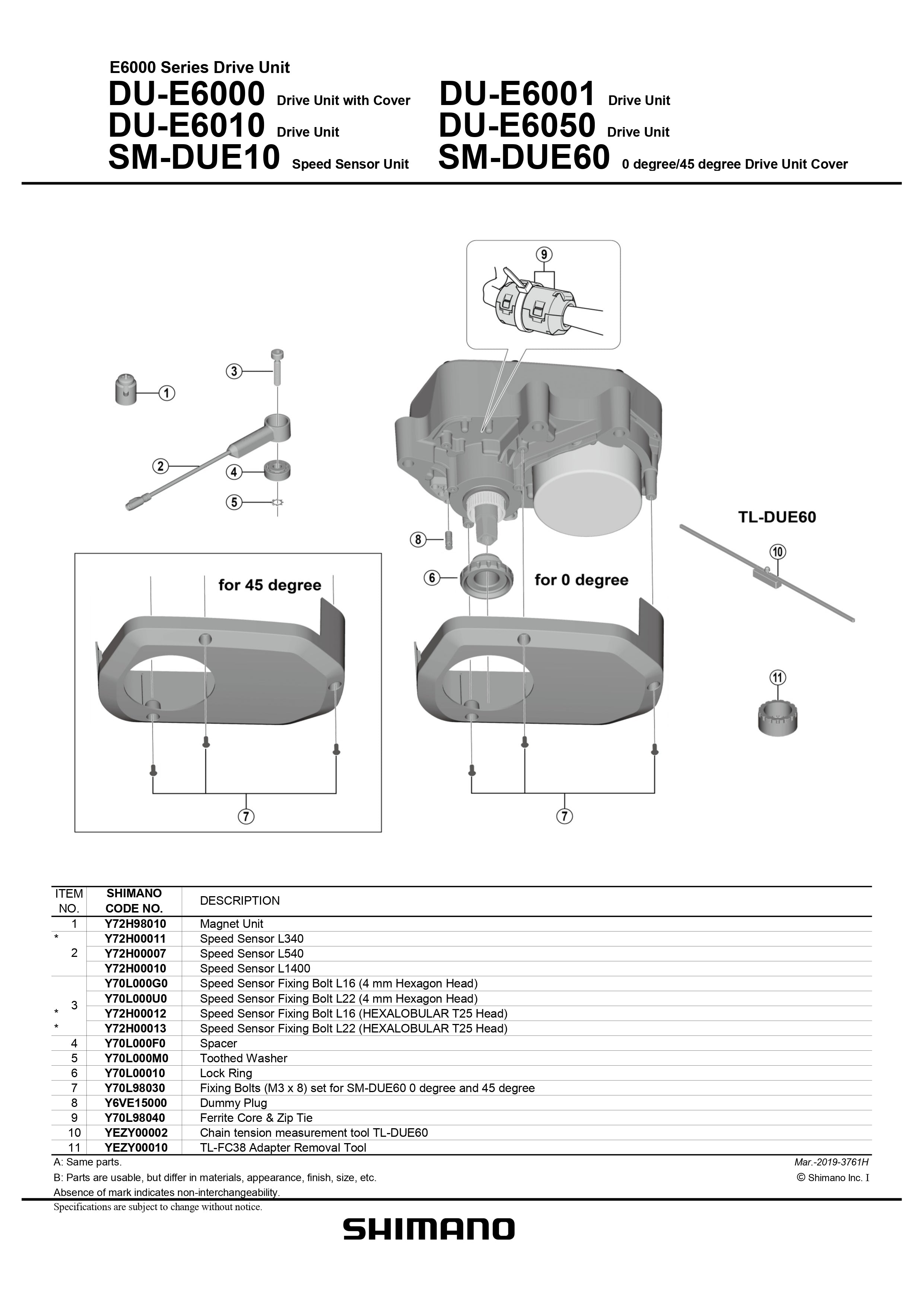 SHIMANO DU-E6000 e-Bike Speed Sensor Fixing Bolt-Pit Crew Cycles