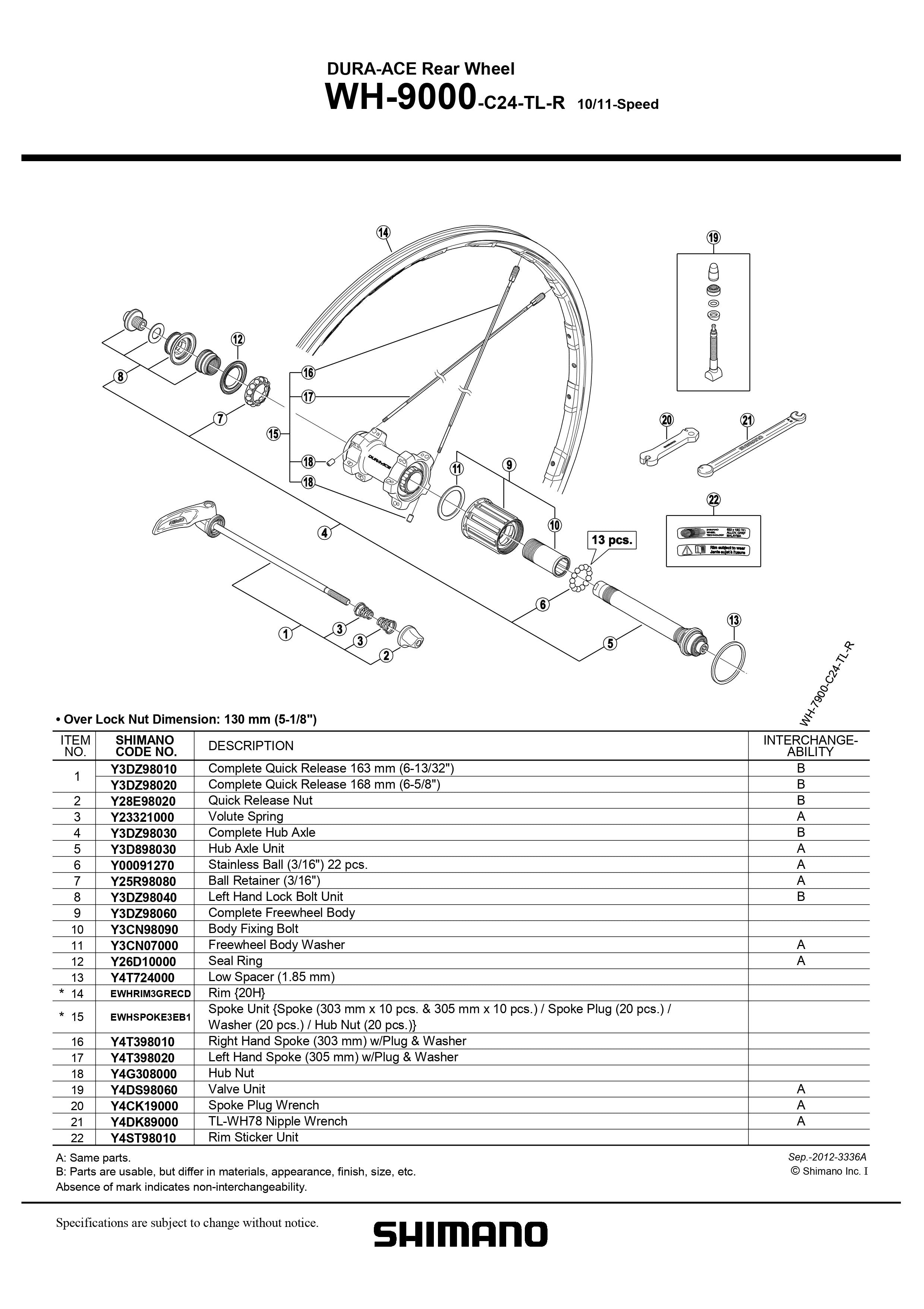 Shimano c24 cheap rear wheel