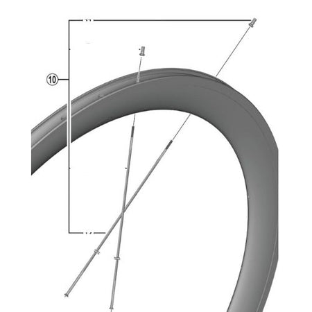 SHIMANO DURA-ACE WH-R9100-C60-CL-F Front Wheel Spoke Kit 267.5mm x 16 pcs. Nipple 16 pcs. - EWHSPOKEY272V-Pit Crew Cycles