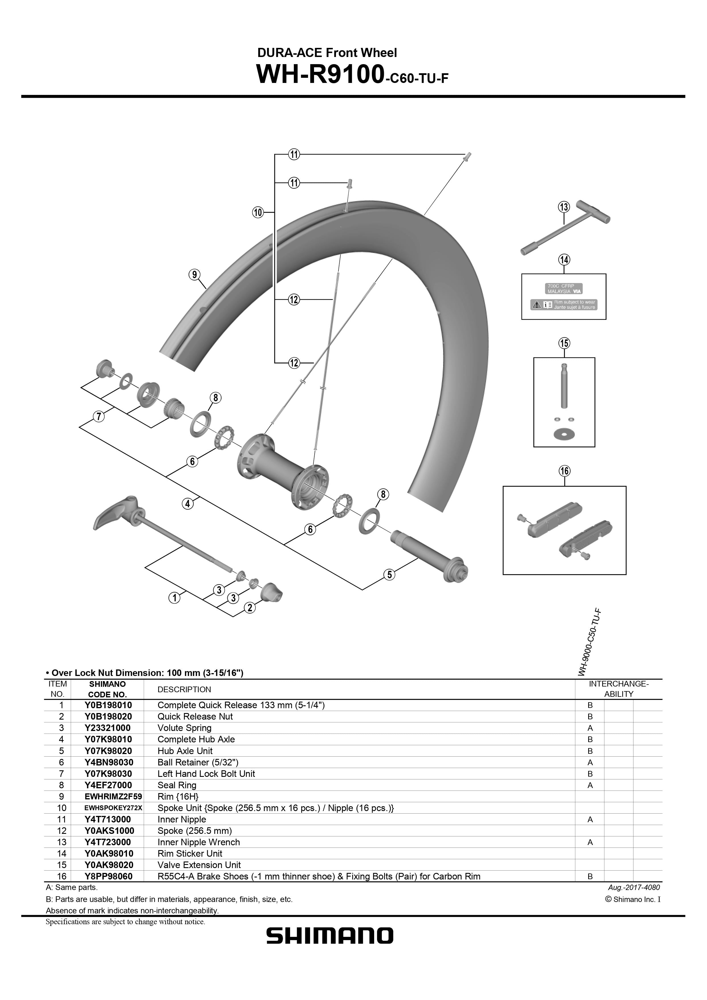 Dura ace hot sale front wheel