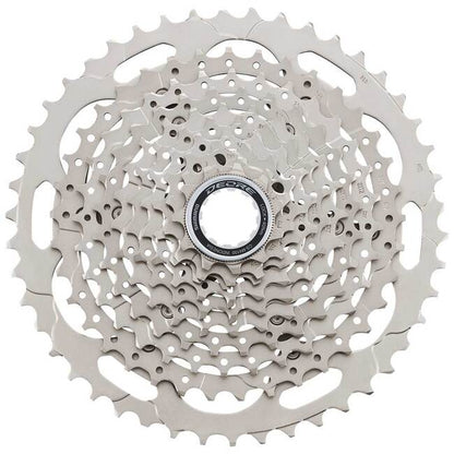 SHIMANO Deore CS-M4100 HG Silver Cassette 10-Speed-Pit Crew Cycles
