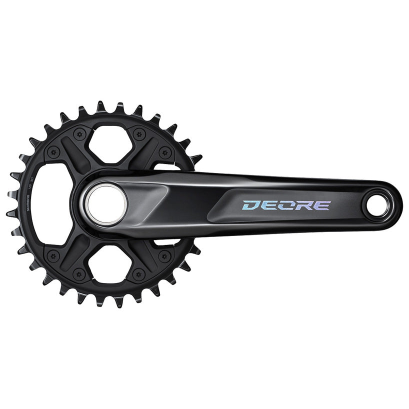 SHIMANO Deore FC-M6130-1 Black Crankset 1x12-Speed-Pit Crew Cycles