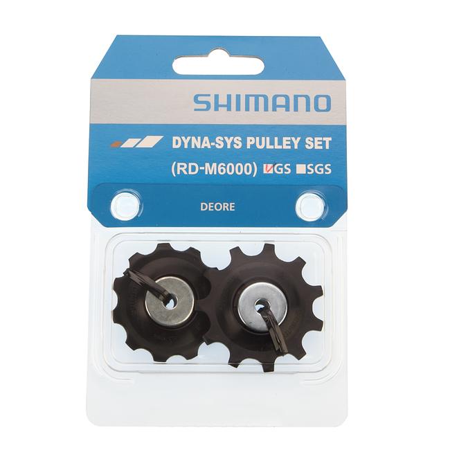 SHIMANO Deore RD-M6000 Rear Derailleur GS/SGS 10-Speed Tension and Guide Pulley Set-Pit Crew Cycles