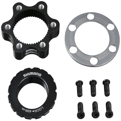 SHIMANO Deore SM-RTAD05 6-Bolt to Centerlock Disc Brake Rotor Adapter-Pit Crew Cycles