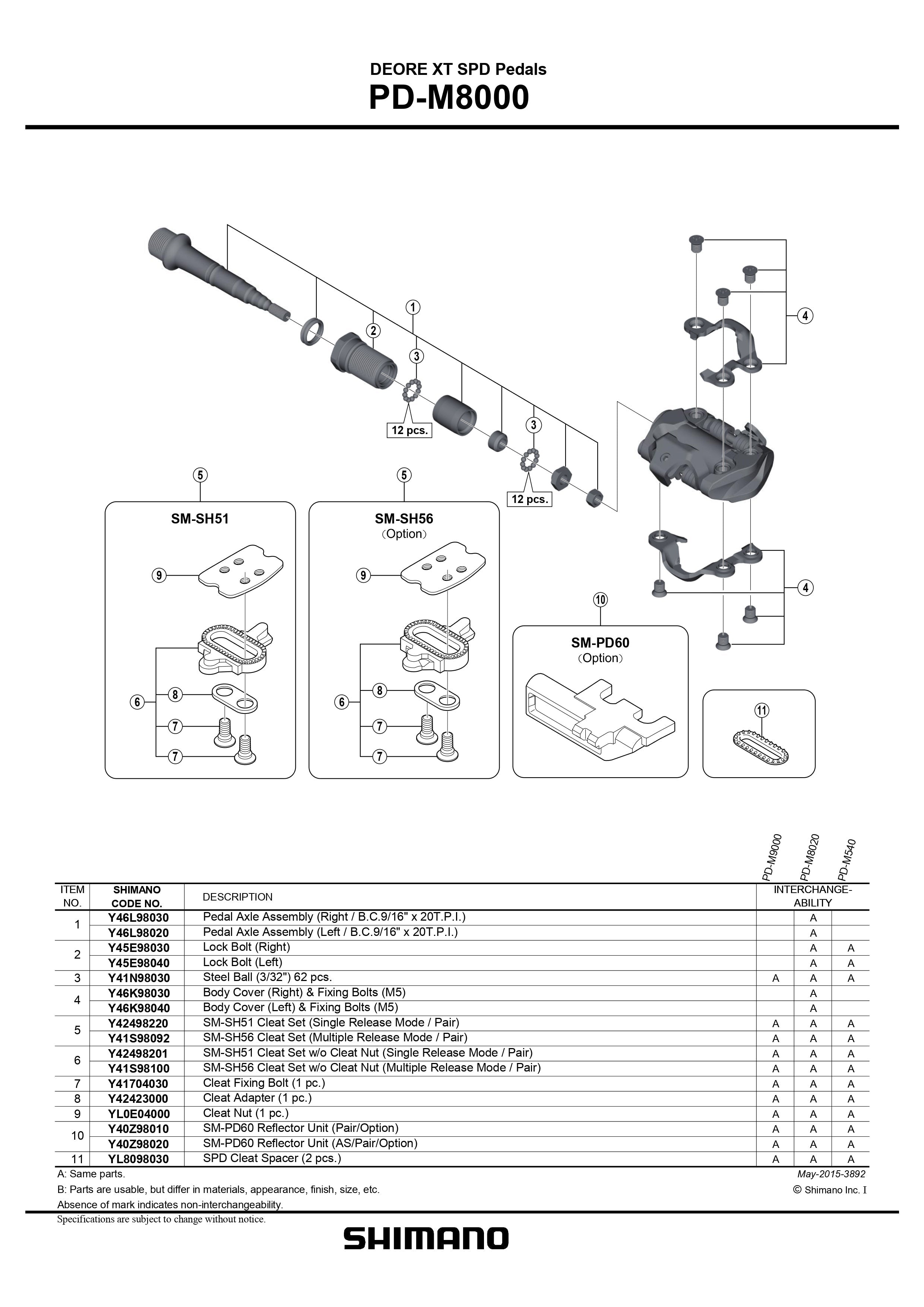 Shimano xt cheap m8000 pedals