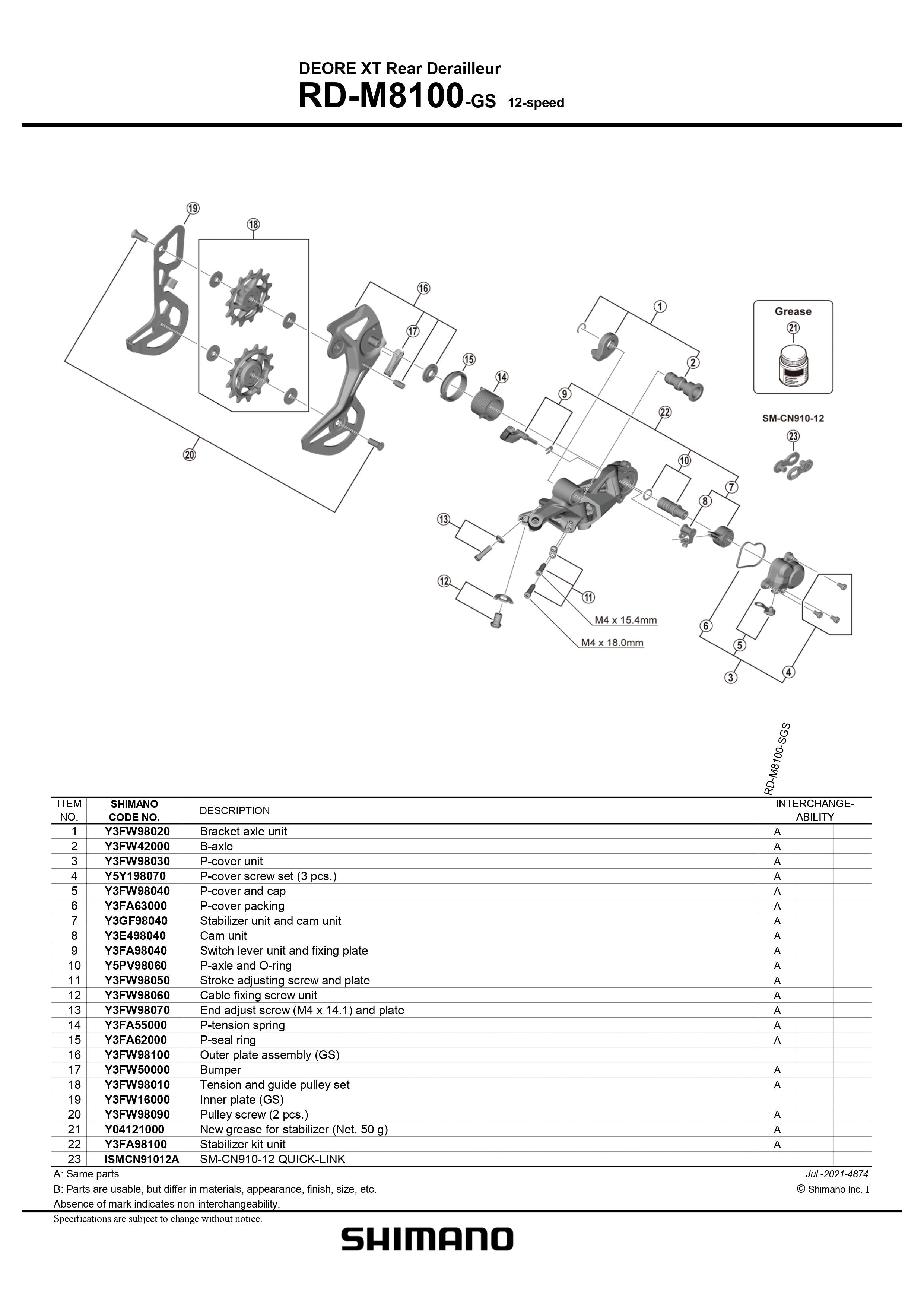 Shimano deore derailleur parts new arrivals