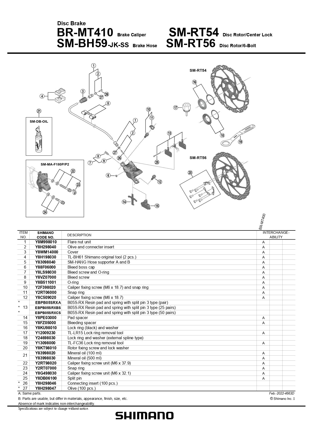 SHIMANO Disc Brake B05S-RX Resin Pad 25 Pairs - EBPB05SRXBS-Pit Crew Cycles