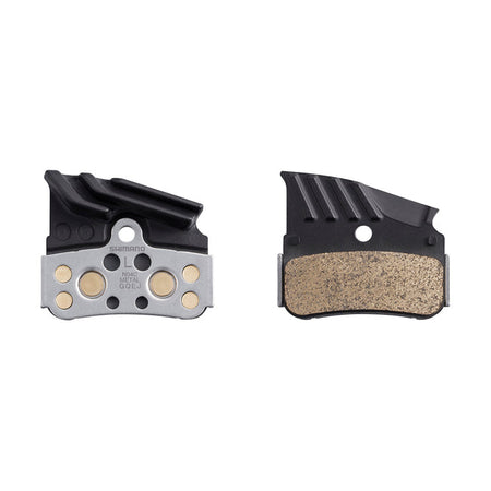 SHIMANO Disc Brake Pads Metal with Cooling Fins Road 1-Pair-Pit Crew Cycles
