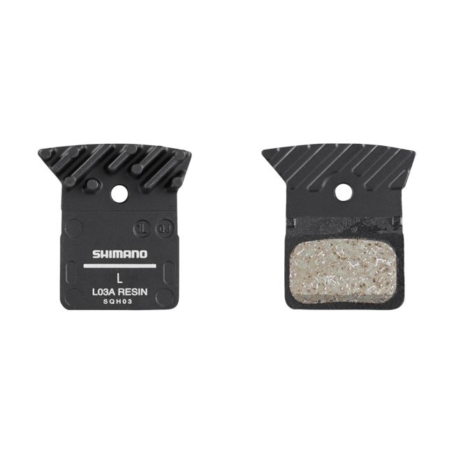 SHIMANO Disc Brake Resin Pads with Cooling Fins 1 Pair-Pit Crew Cycles