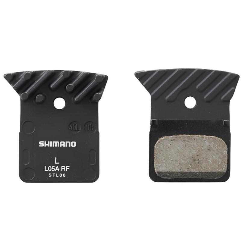 SHIMANO Disc Brake Resin Pads with Cooling Fins 1 Pair-Pit Crew Cycles