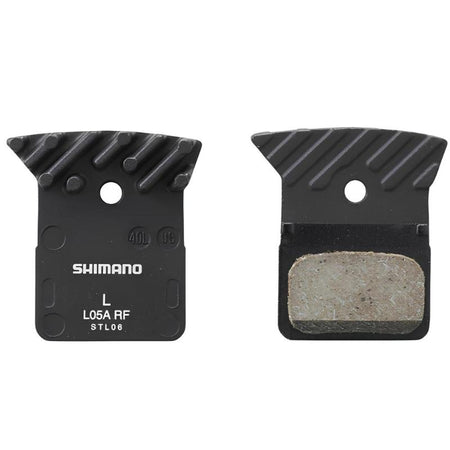 SHIMANO Disc Brake Resin Pads with Cooling Fins 1 Pair-Pit Crew Cycles