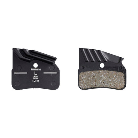 SHIMANO Disc Brake Resin Pads with Cooling Fins 1 Pair-Pit Crew Cycles