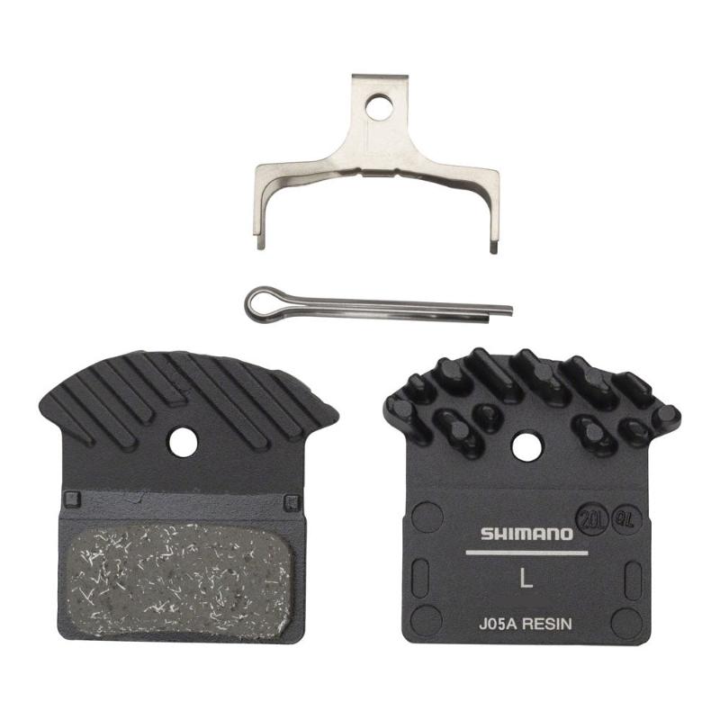 SHIMANO Disc Brake Resin Pads with Cooling Fins 1 Pair-Pit Crew Cycles