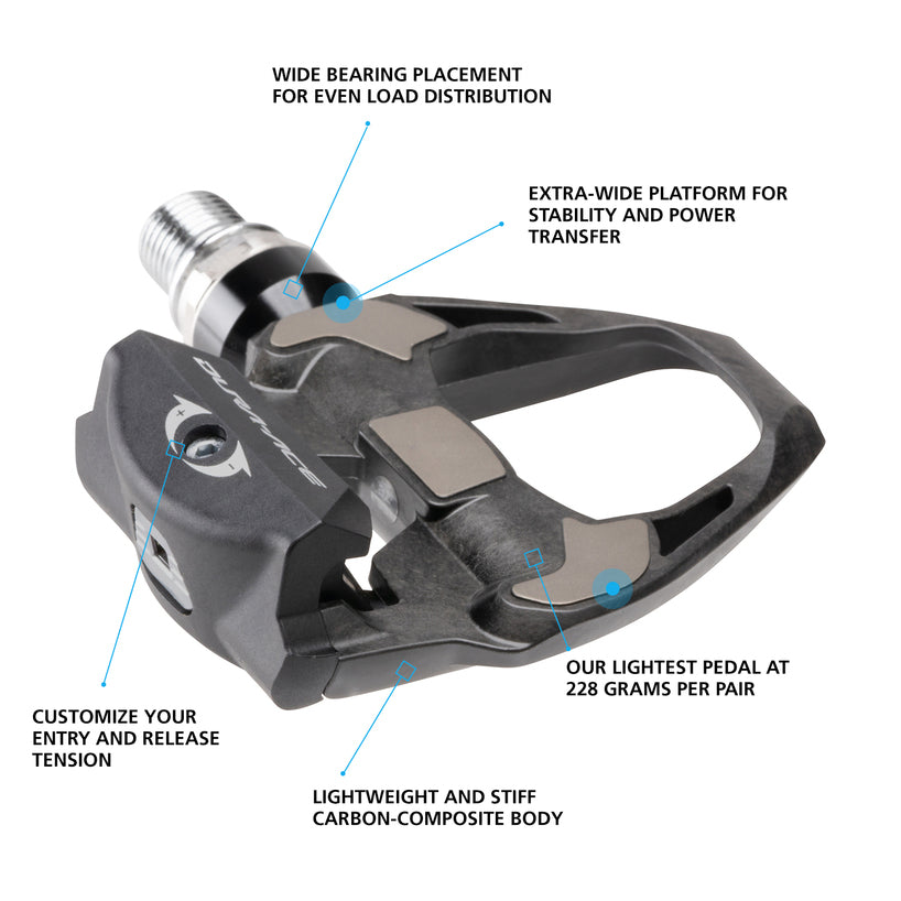 SHIMANO Dura-Ace PD-R9100 SPD-SL Road Pedals with Cleat-Pit Crew Cycles