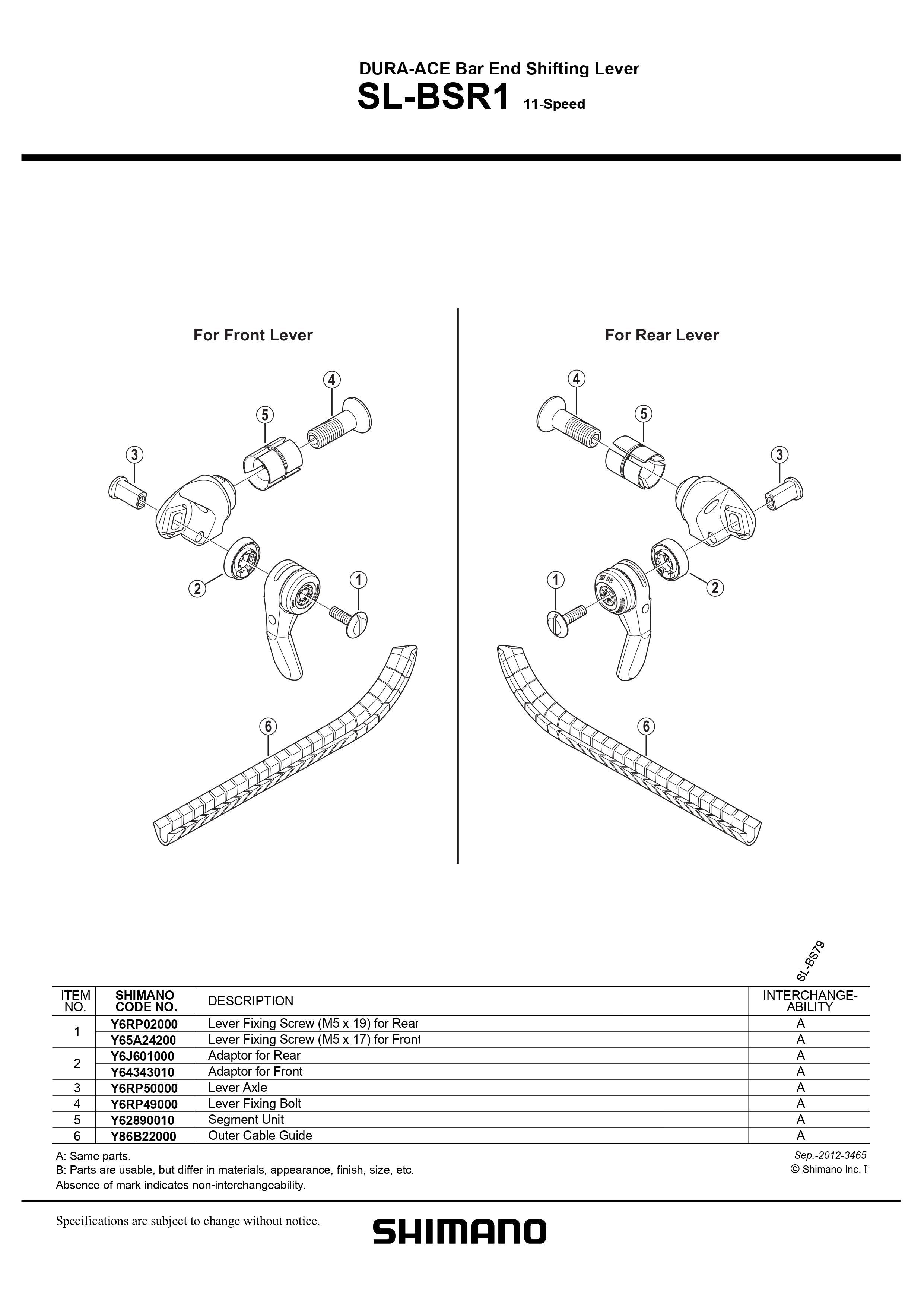 SHIMANO Dura-Ace SL-BSR1 Bar End Shifters Black 2x11 Speed – Pit Crew Cycles