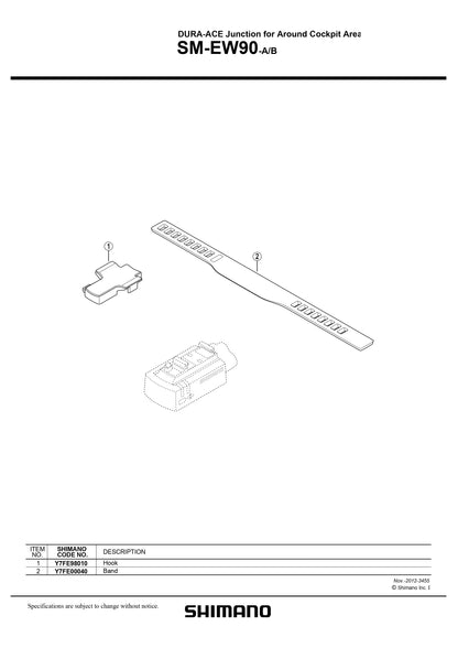 Shimano SM-EW90-A Di2 3 Port Junction Box (A Shimano SM-EW90-A Di2 3 Port Junction Box (A