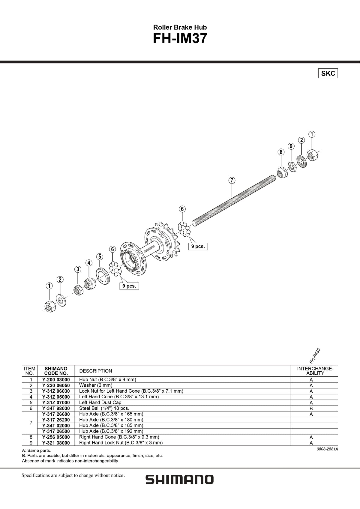SHIMANO FH-IM35 Left Hand Dust Cap - Y31Z07000-Pit Crew Cycles