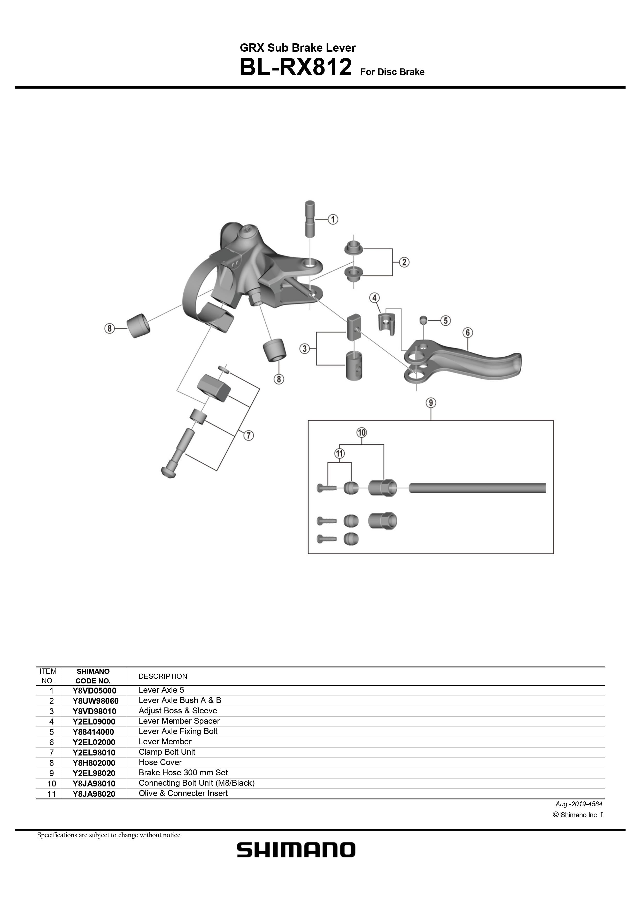 Shimano brake hose store clamp