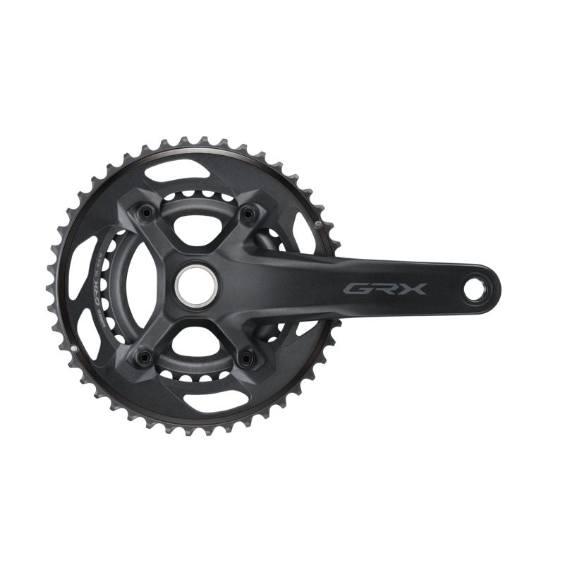 SHIMANO GRX FC-RX610-2 Hollowtech II Black Crankset 2x12-Speed 46/30T-Pit Crew Cycles