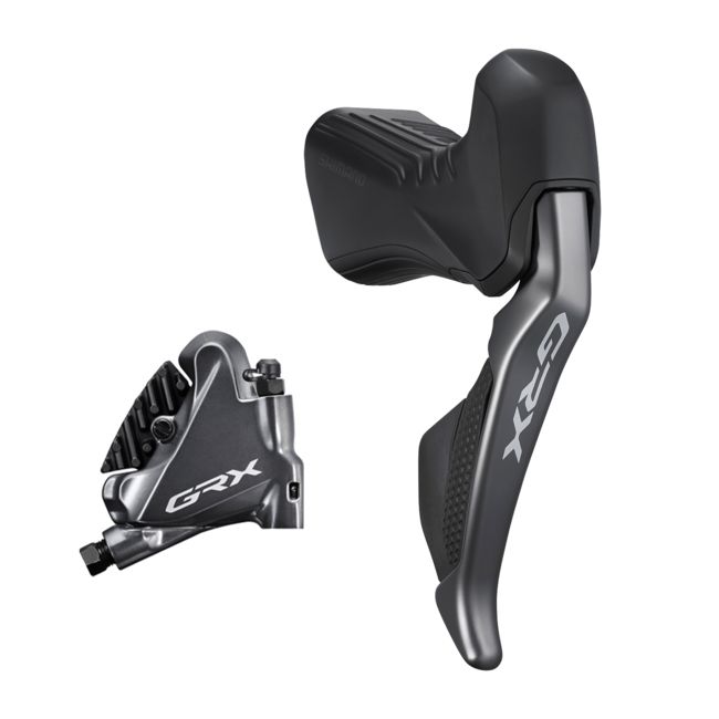 SHIMANO GRX ST-RX815 Di2 Hydraulic Disc Brake/Shift Lever Kit Flat Mount  2x11-Speed with Caliper