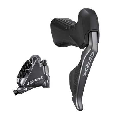 SHIMANO GRX ST-RX815 Di2 Hydraulic Disc Brake/Shift Lever Kit Flat Mount 2x11-Speed with Caliper-Pit Crew Cycles