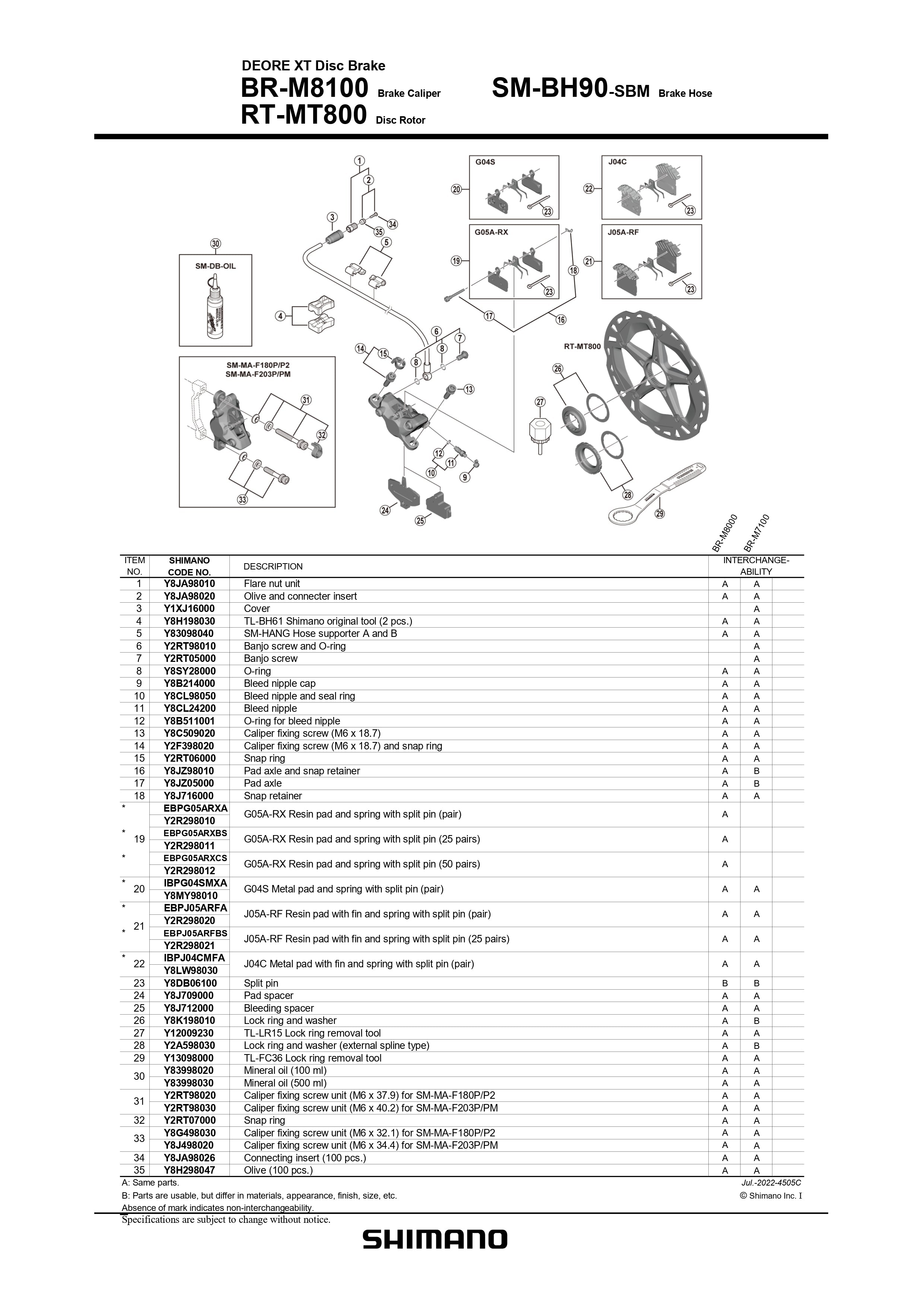 SHIMANO J05A-RF Disc Brake Resin Pad 25 pairs - EBPJ05ARFBS-Pit Crew Cycles