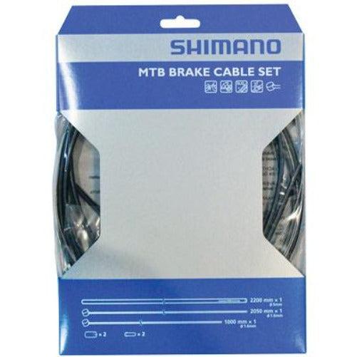 SHIMANO Mountain Brake Cable and Housing Set Black - Y80098021-Pit Crew Cycles