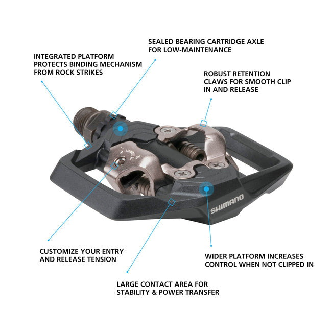 SHIMANO PD-ME700 SPD Trail Pedals-Pit Crew Cycles