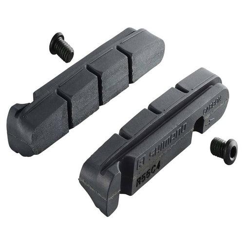 SHIMANO Road Brake Pad Inserts R55C4-1 (Thin) for Carbon Rims Pair - Y8L398030-Pit Crew Cycles
