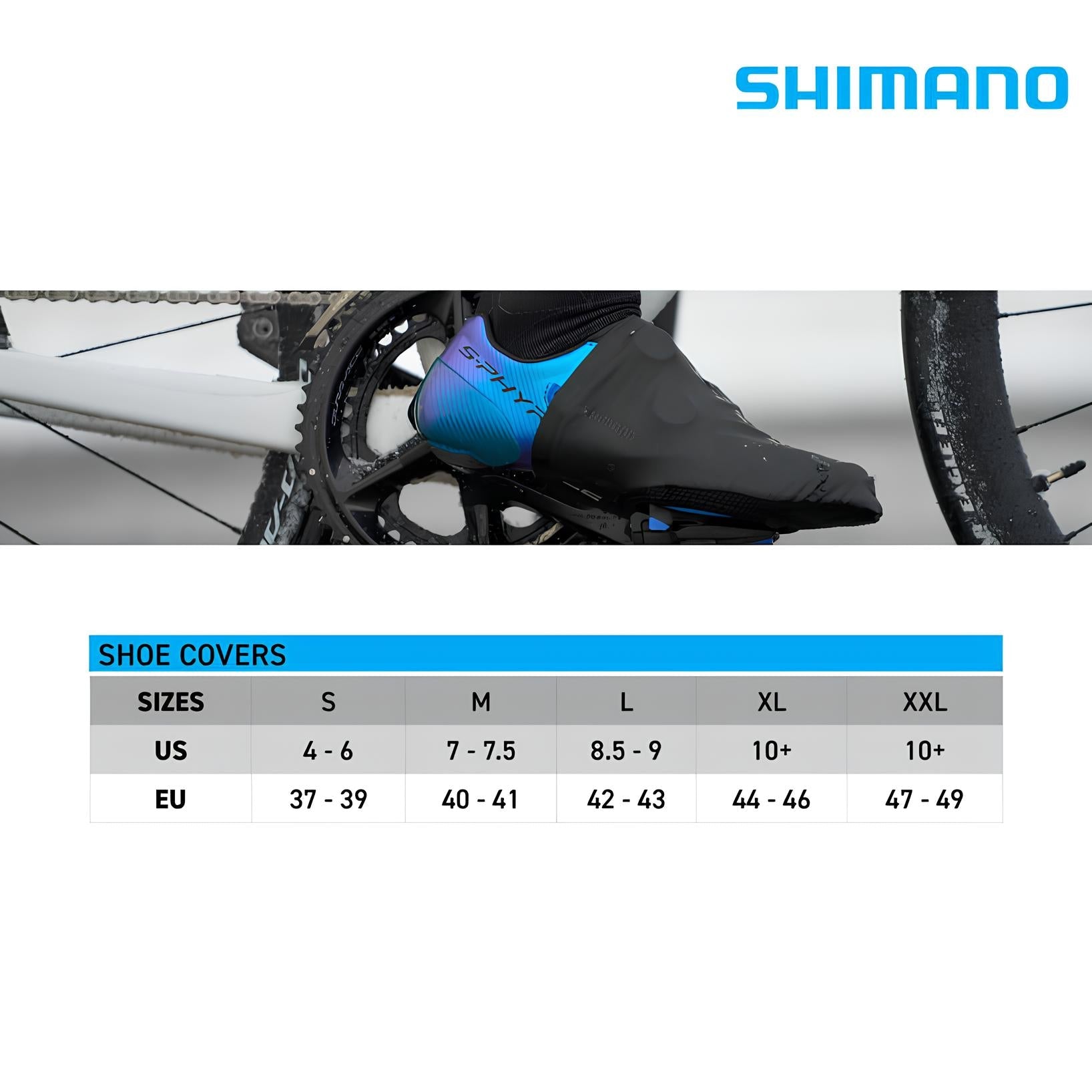 SHIMANO S-Phyre Half Shoe Black Cover-Pit Crew Cycles