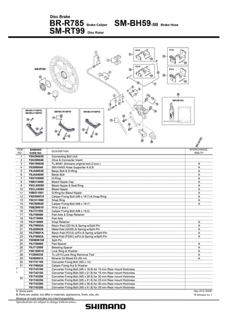 SHIMANO SM-BH59 Connecting Bolt Unit - Y8H298030-Pit Crew Cycles