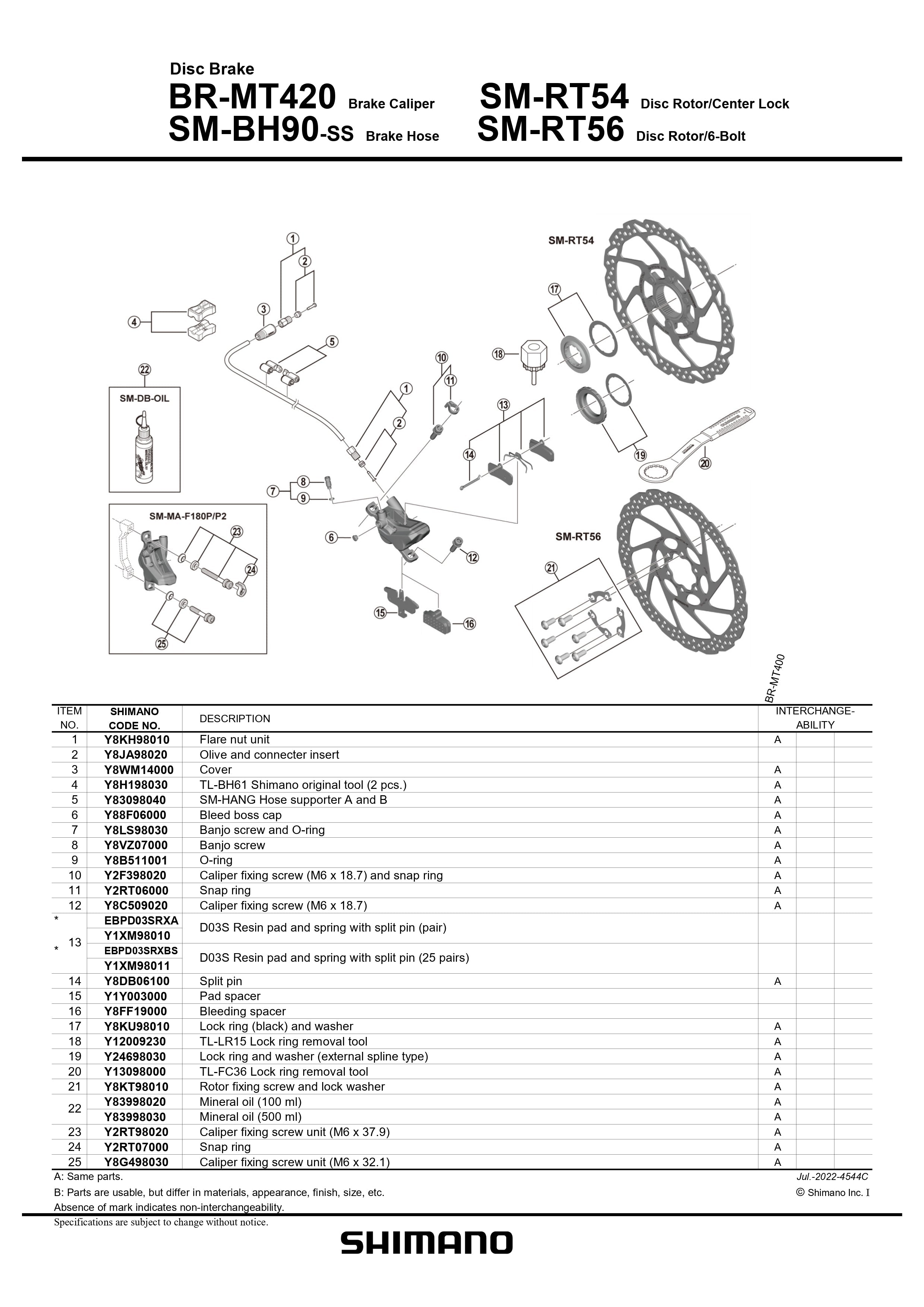 SHIMANO SM-RT56 6-Bolt Disc Brake Rotor-Pit Crew Cycles